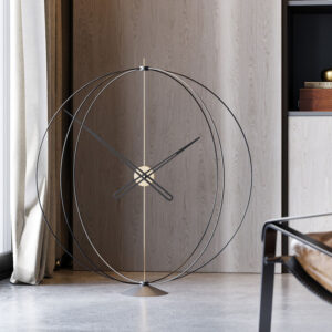 Gold Siyah Dekoratif Masa Saati