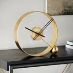 Eskitme Gold Masa Saati